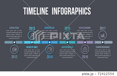 Timeline Infographics 72412554