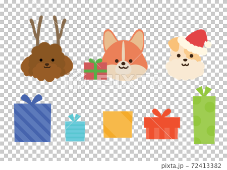寵物和聖誕禮物的插圖 寵物和聖誕禮物的插圖 72413382
