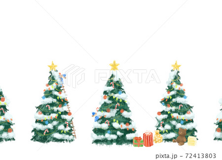 クリスマスの準備をする妖精のイラスト クリスマスの準備をする妖精のイラスト 72413803