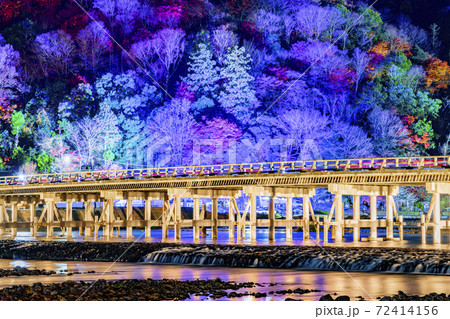 京都 渡月橋 嵐山花灯路 京都 渡月橋 嵐山花灯路 72414156