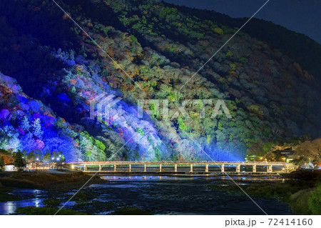 京都 渡月橋 嵐山花灯路 京都 渡月橋 嵐山花灯路 72414160