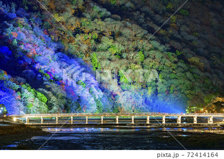 京都 渡月橋 嵐山花灯路 京都 渡月橋 嵐山花灯路 72414164