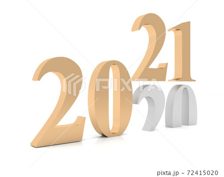 New Year 2021 , 3d rendering New Year 2021 , 3d rendering 72415020