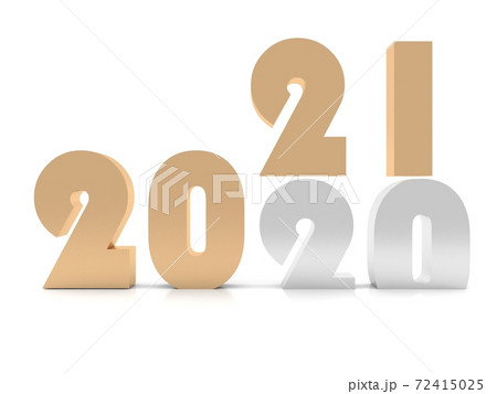 New Year 2021  ,  3d rendering 72415025