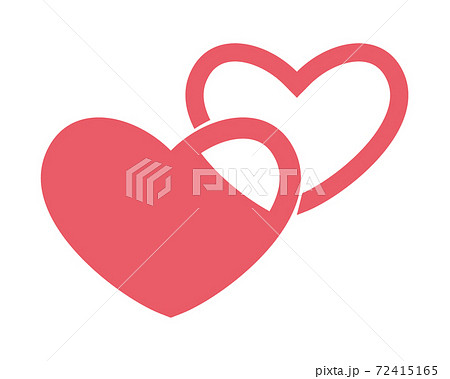 ハートのアイコン バレンタインのベクターイラストのイラスト素材