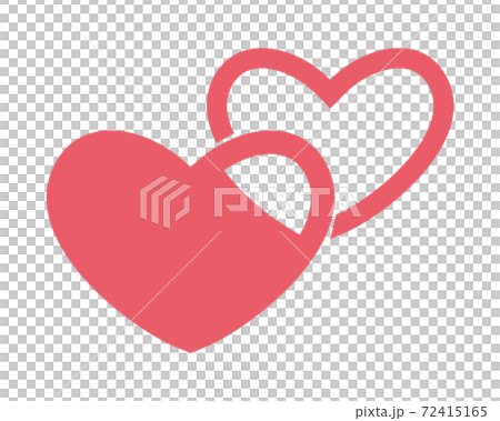 ハートのアイコン バレンタインのベクターイラストのイラスト素材