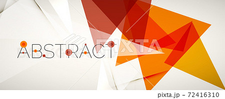 Geometric abstract background. Color triangle shapes. Vector illustration for covers, banners, flyers and posters and other designs Geometric abstract background. Color triangle shapes. Vector illustration for covers, banners, flyers and posters and other designs 72416310