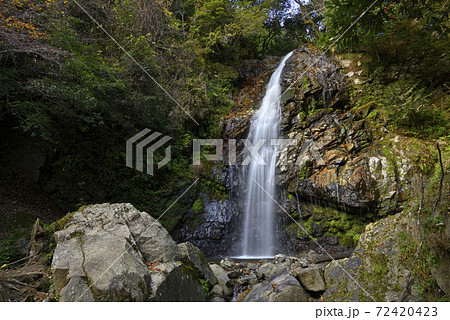 不破の滝 岐阜県不破郡垂井町 の写真素材