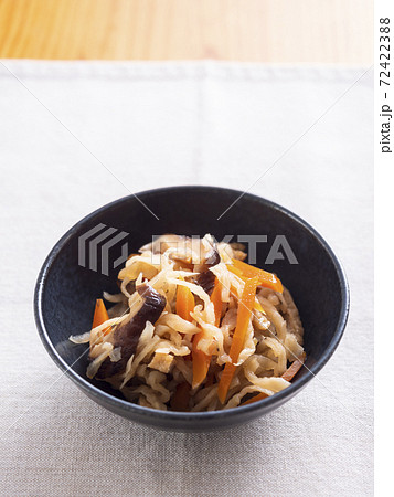 切り干し大根の煮物の写真素材