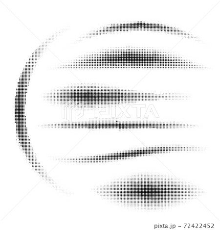 Halftone Pattern. Set of Dots. Dotted Texture on White Background. Overlay Grunge Template. Distress Linear Design. 72422452