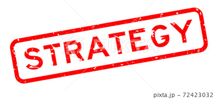 Grunge red strategy word square rubber seal stamp on white background Grunge red strategy word square rubber seal stamp on white background 72423032