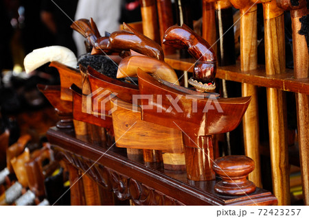 SEREMBAN, MALAYSIA -MAY 01, 2017: Keris is a traditional weapon of the Malay community in Malaysia. Made manually by using the selected iron. The handle is made of wood or ivory. SEREMBAN, MALAYSIA -MAY 01, 2017: Keris is a traditional weapon of the Malay community in Malaysia. Made manually by using the selected iron. The handle is made of wood or ivory. 72423257