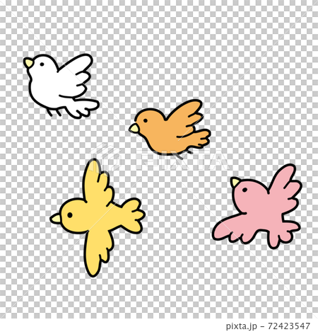 飛翔的鳥圖 72423547