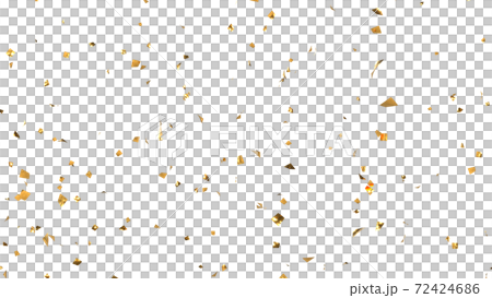 Confetti Golden Particle Glitter Transparent Stock Illustration