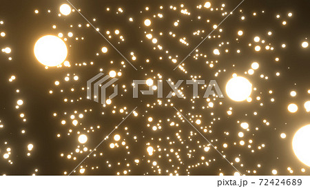 金色のキラキラしたパーティクル [別Verあり] 72424689
