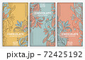 Vintage set of chocolate bar packaging design. 72425192