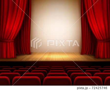 Theater stage background - Stock Illustration [72425746] - PIXTA