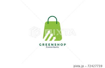 shopping bag and grow up market logo vector icon illustration design 72427739