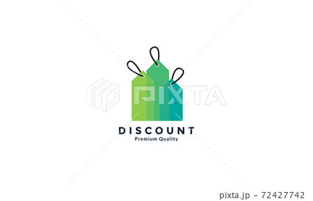 abstract coupon discount colorful logo vector icon illustration design 72427742