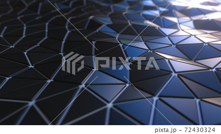 Futuristic triangular plates armor surface, 3D rendering Futuristic triangular plates armor surface, 3D rendering 72430324