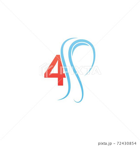 Number 4 icon logo combined with hijab icon design Number 4 icon logo combined with hijab icon design 72430854