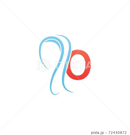 Letter O icon logo combined with hijab icon design 72430872