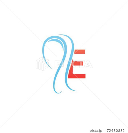 Letter E icon logo combined with hijab icon design 72430882