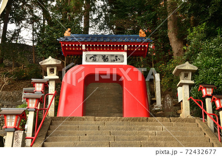 不動寺 竜宮門の写真素材