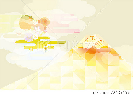 日本 富士山の美しい和風イメージ背景イラスト 日本 富士山の美しい和風イメージ背景イラスト 72435557