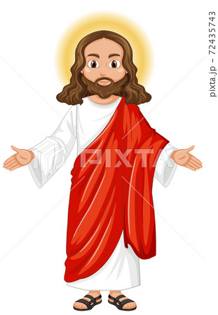 Jesus preaching in standing position character Jesus preaching in standing position character 72435743