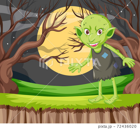 Goblin in standing position in cartoon character Goblin in standing position in cartoon character 72436020