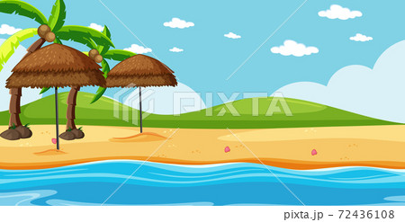 Blank landscape in nature beach scene with some Blank landscape in nature beach scene with some 72436108