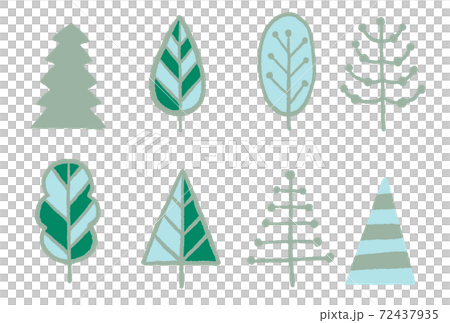 樹的插圖素材 72437935