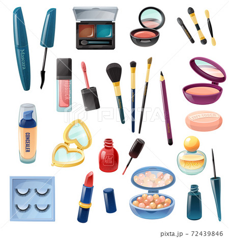 Ladies Cosmetics Make-up Realistic  Set 72439846