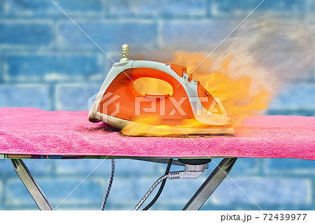 Defective household appliance caused a fire inside home. 72439977