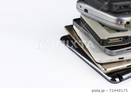 Stack of smartphones 72440175