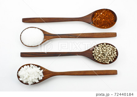 Cayenne pepper, salt and sugar Cayenne pepper, salt and sugar 72440184