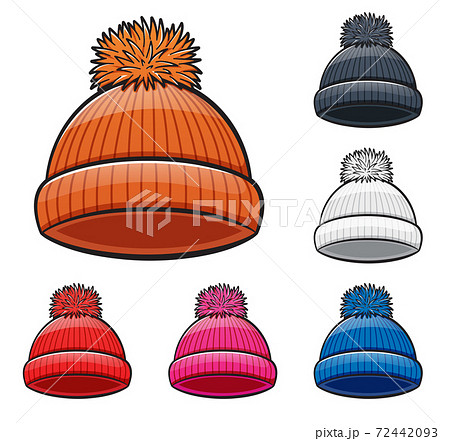 Vector winter hat cartoon illustration 72442093