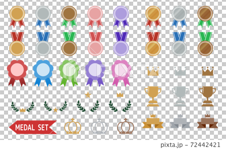 ランキング　メダル　ベクターイラストセット 72442421