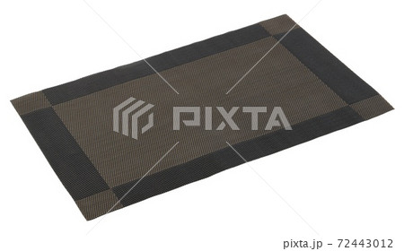 Dining table mat, customized place mat, coaster, serving napkin. Serving napkin isolated on white background 72443012