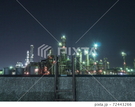 工場夜景 四日市コンビナート 2018 工場夜景 四日市コンビナート 2018 72443266