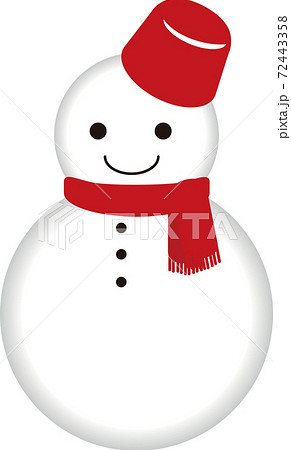 冬 雪だるま スノーマン かわいい イラスト素材のイラスト素材