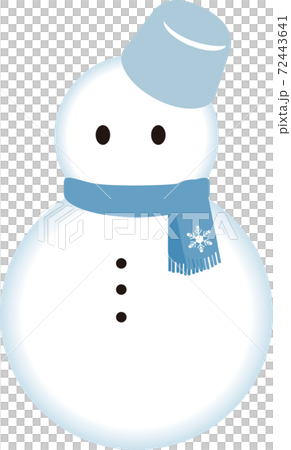 Winter snowman snowman cute illustration material Winter snowman snowman cute illustration material 72443641