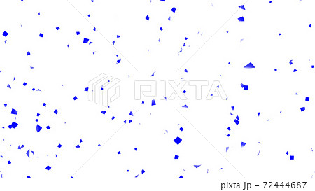 紙吹雪 青 パーティクル キラキラ 透過背景 別verあり のイラスト素材