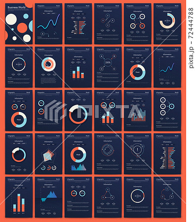 Modern infographic vector elements for business brochures. Use in website, corporate brochure, advertising and marketing.. Modern infographic vector elements for business brochures. Use in website, corporate brochure, advertising and marketing.. 72444788