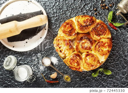 baked pie with meat baked pie with meat 72445330