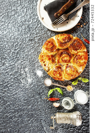 baked pie with meat baked pie with meat 72445332