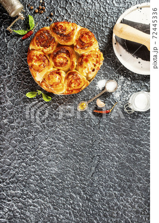 baked pie with meat baked pie with meat 72445336