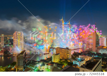 Bangkok city Happy new year. Bangkok city Happy new year. 72445538