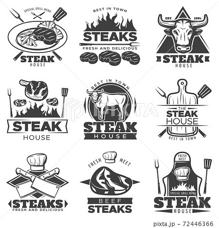 Vintage Steak Label Set 72446366